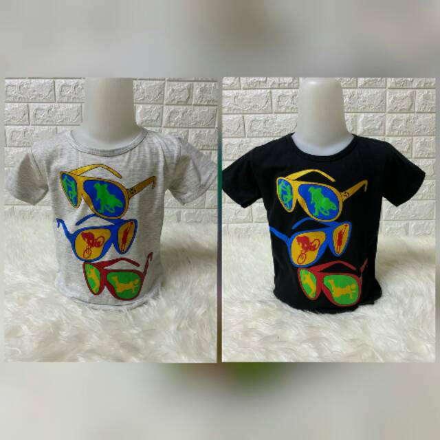 Kaos cowok (Sun glasses) 1-9 tahun