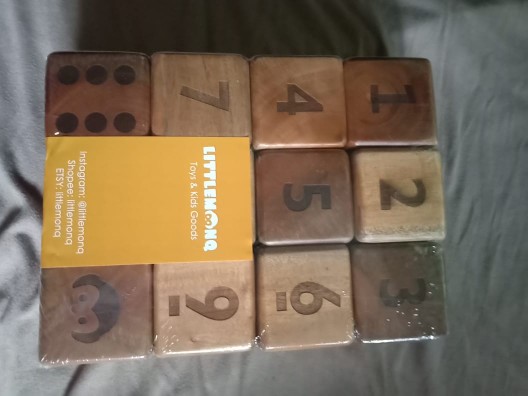 Littlemonq Alphabet Blocks Laser Engraved - Mahoni