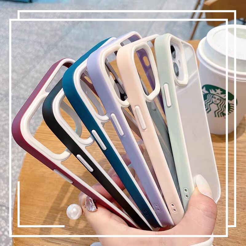 Case Transparan Tahan Banting Warna-Warni Untuk iphone 14 pro max 14 14 pro 14 max