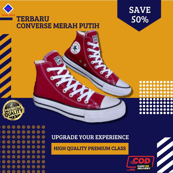 Sepatu Converse Pria Wanita Ct Undefeated Premium - New Best Seller Sepatu Converse White Off Putih 