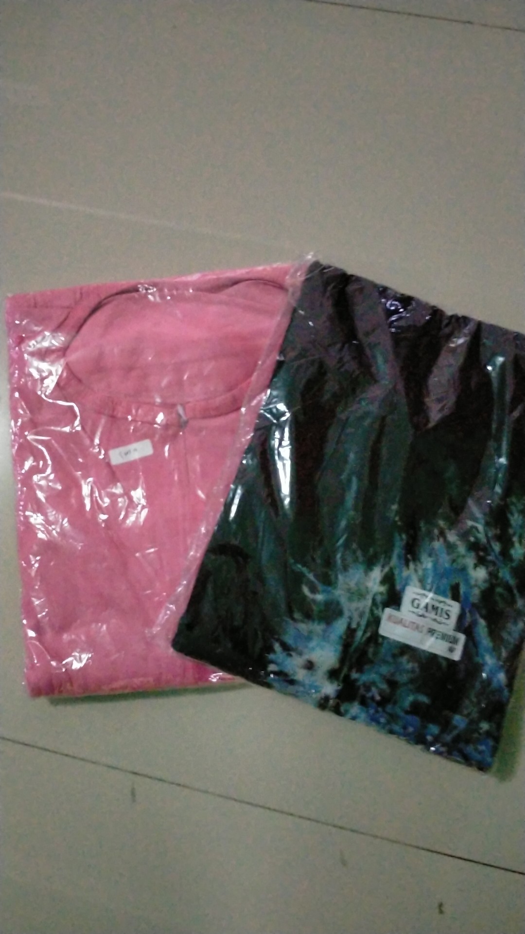 Bisa Pilih Warna Td2 Gamis Kaos Pelangi Tiedye Batik Payung Jumbo Syari