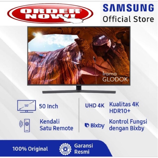 Jual TV LED SAMSUNG 50 Inch 50RU7400 Digital Smart TV UHD 4K Garansi