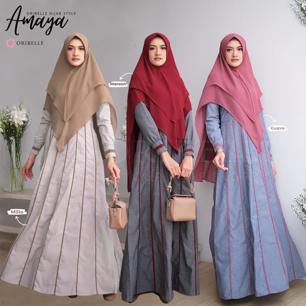 ORIBELLE AMAYA DRESS GAMIS DEWASA