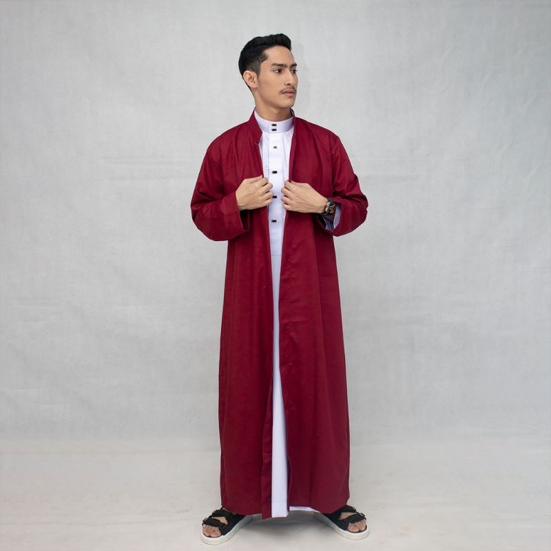 Jubah Pria Luaran Gamis/Jubah Pria Dalwah/Bahan Toyobo