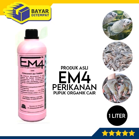 Pupuk Organik EM4 PINK Perikanan Tambak 1 Liter EM 4 Cair Fermentasi Murah