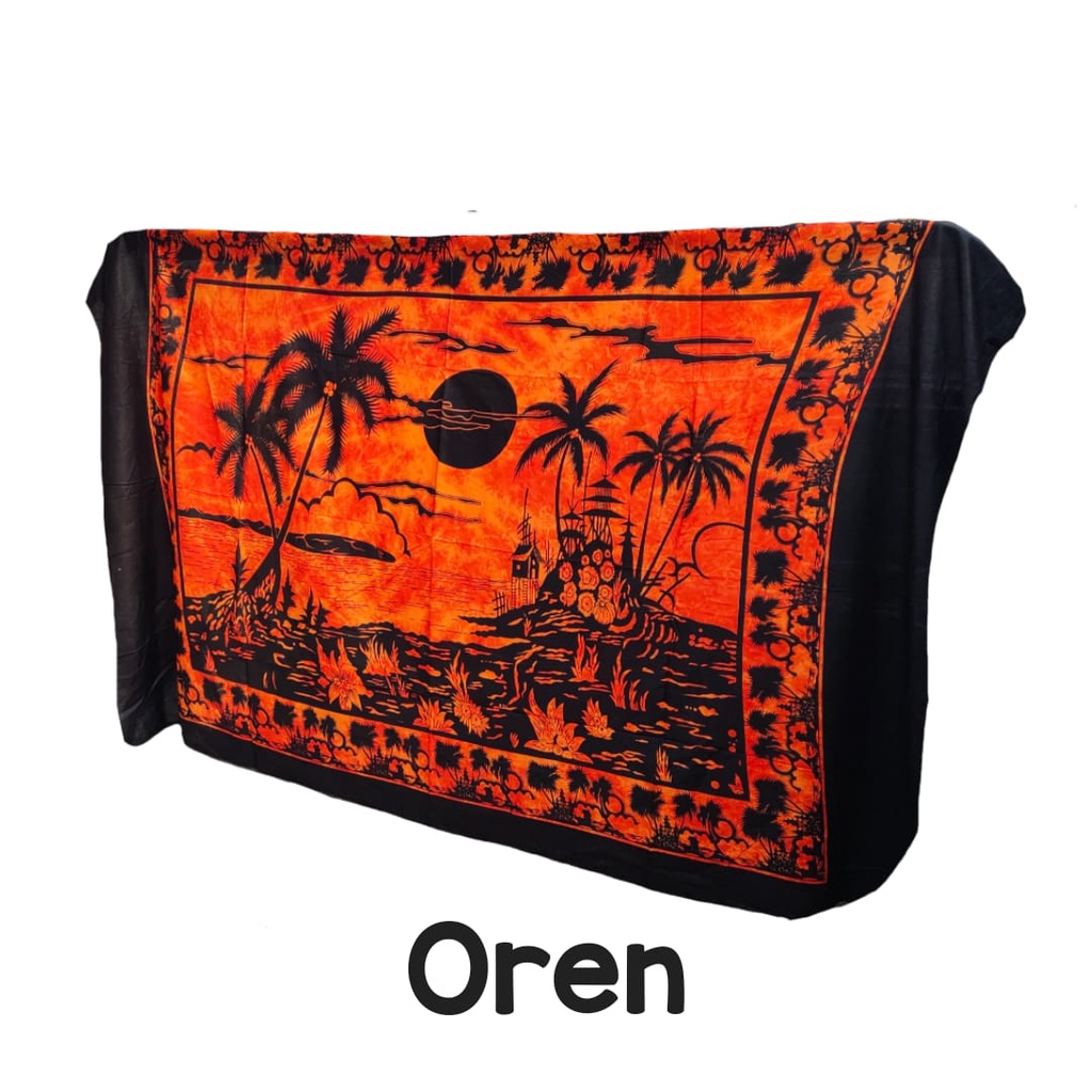 Kain Bali Grosir Motif Pantai katun Rayon Jumbo 185 /120 cm Sembilanmode