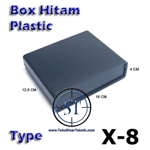 Box Hitam Plastik Project Type G 160x130x40mm Kotak Case Enclosure for Arduino Box DIY Modul CAse Casing Hitam