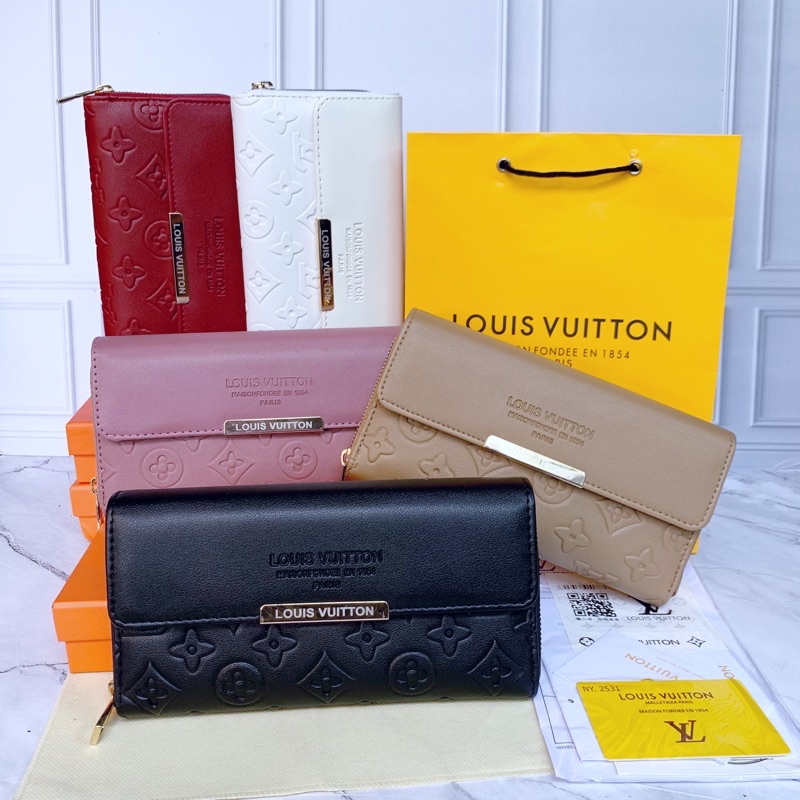 Dompet wanita plat besi premium + BOX + PAPERBAG