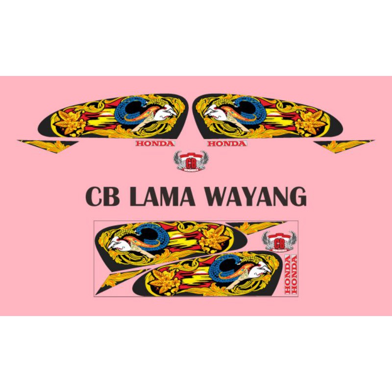 STIKER STRIPING MOTOR CB100 WAYANG