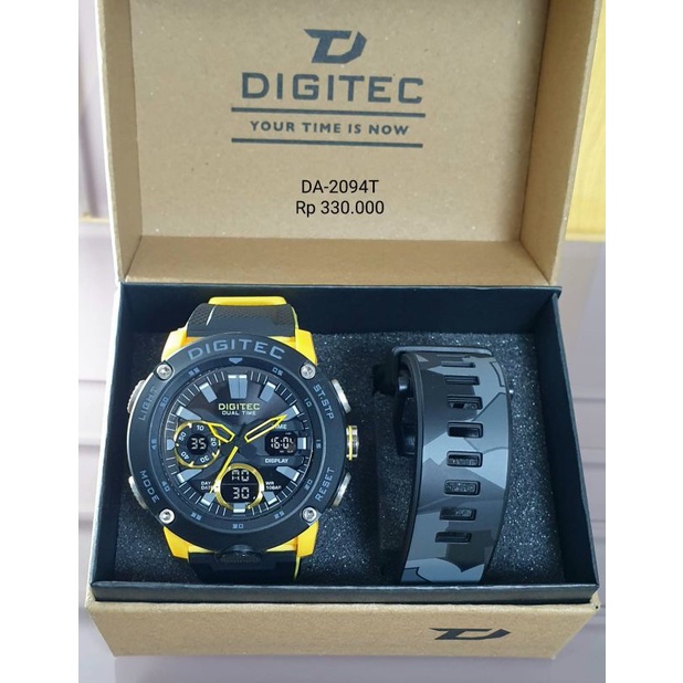 Jam Tangan Pria Digitec Original DA-2094T Tahan Air Gratis Ongkir