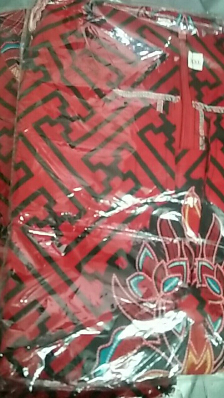 Bluse Batik Couple Orchid Merah Batik Couple Anak