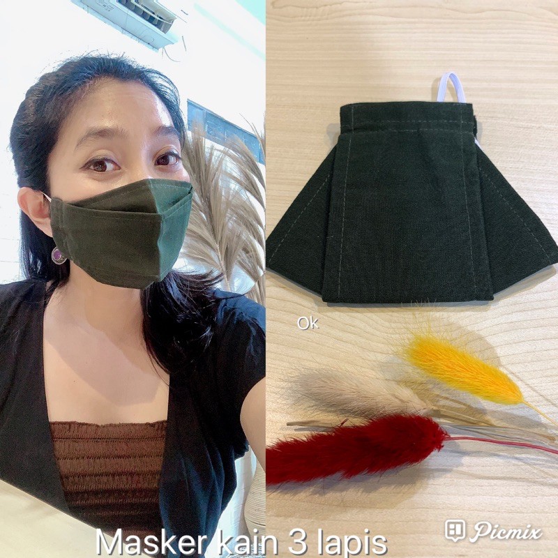 masker kain 3 lapis