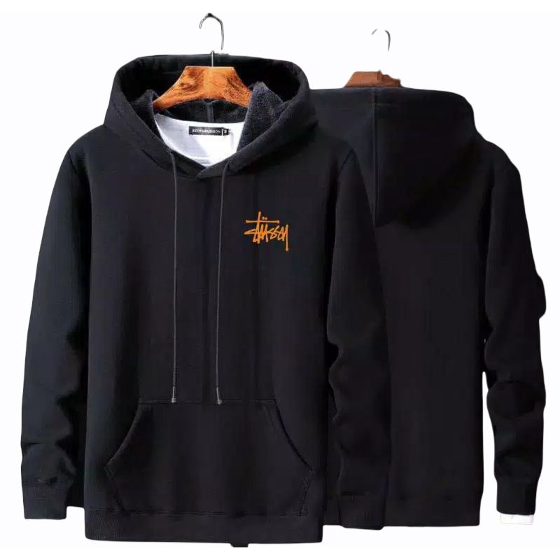 Stussy - Sweater Hoodie Stussy Pulover Jumbo Pria Dan Wanita Fleece Premium Tebal Termurah - COD