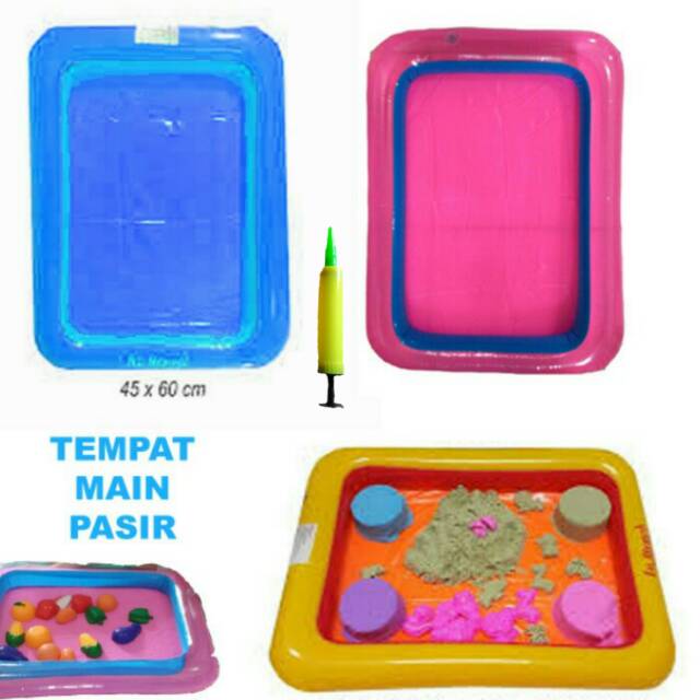 Ban Alas Tempat Main Pasir Ajaib Magic Play sand dengan tanpa Pompa