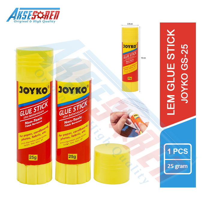 

Lem Glue Stick 25 Gram Joyko [GS-25 / 1 Pcs] / Lem Kertas Stik Super Kuat / Lem Stick Joyko / Joyco