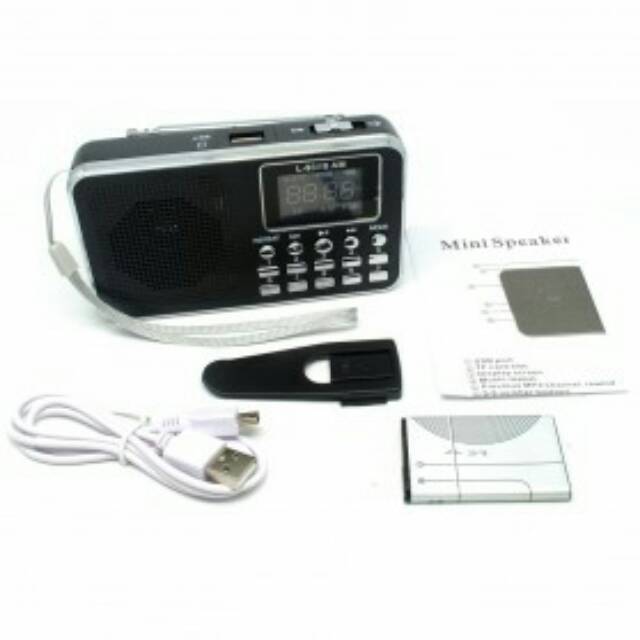 FM Radio MP3 Player - L-938 - Black