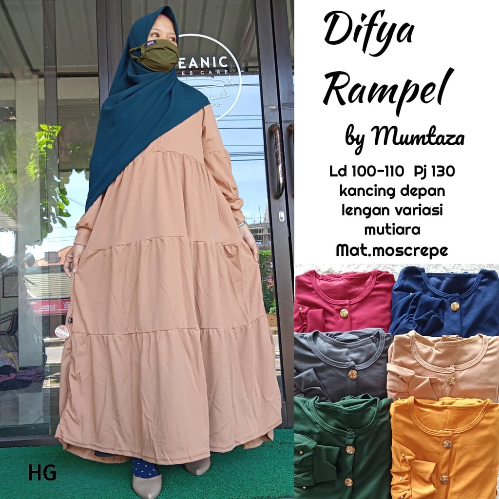 Gamis Difya Rempel, Gamis Jersey Rempel, Dres Polos Rempel.