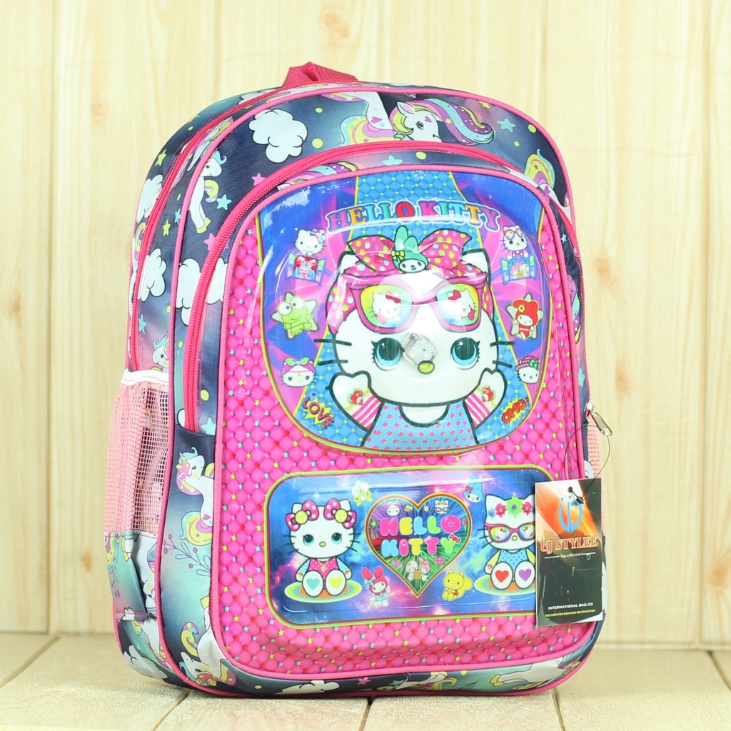 Tas Sekolah Anak Ransel Anak Perempuan Lucu Lampu Hello Kitty Tas Pink Gendong Sd Bagus