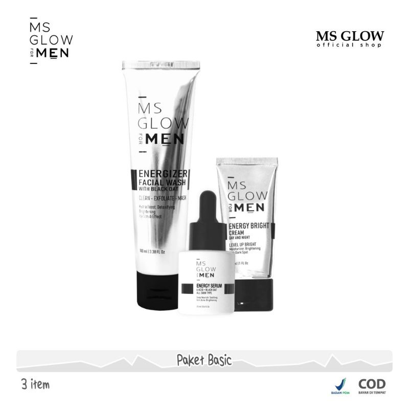 MS GLOW FOR MEN PAKET BASIC ORIGINAL