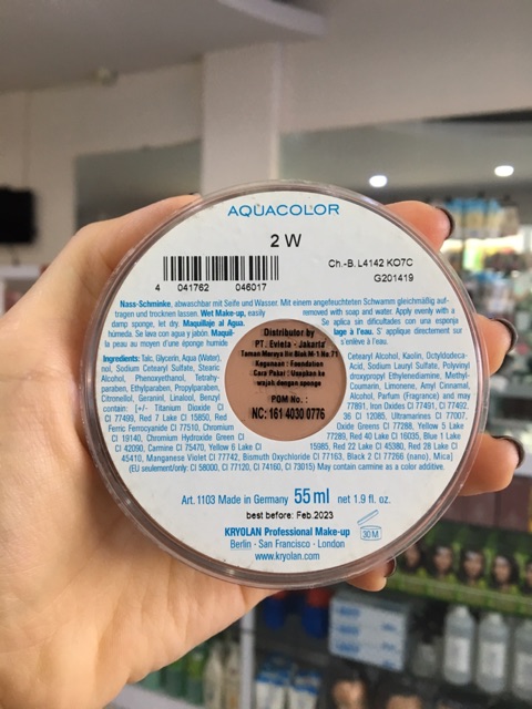 Kryolan Aquacolor 55ml Kode 2W