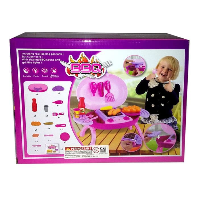 MAINAN ANAK BBQ KOPER 15 PCS