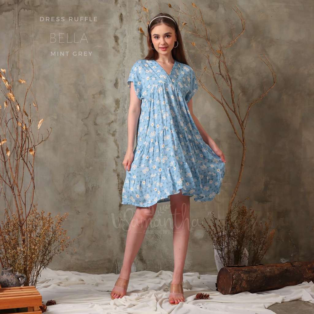 Home Dress Ruffle Motif