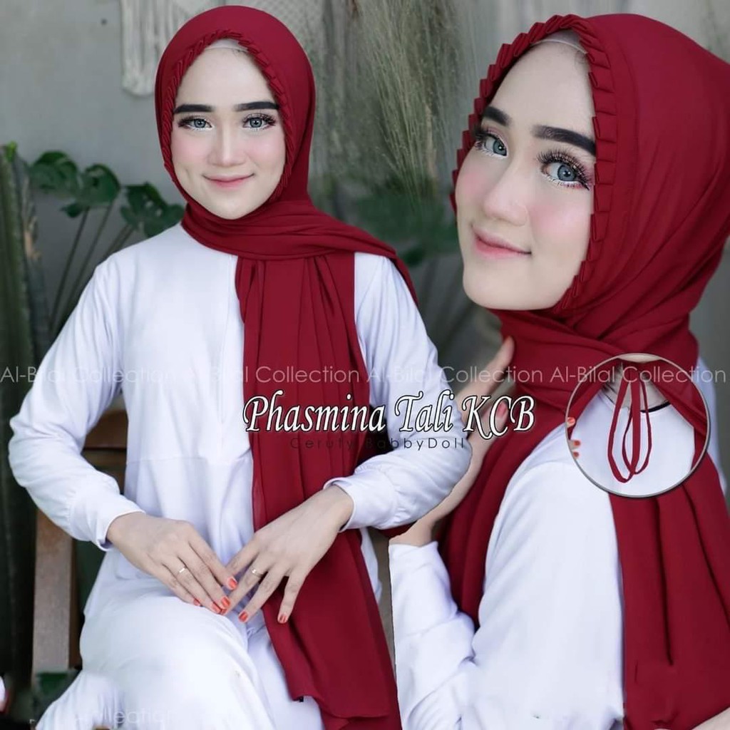 PASMINA LIPIT TALI KCB ORIGINAL BY AL BILAL / PASMINA LIPIT TALI /JILBAB INSTAN TALI LIPIT