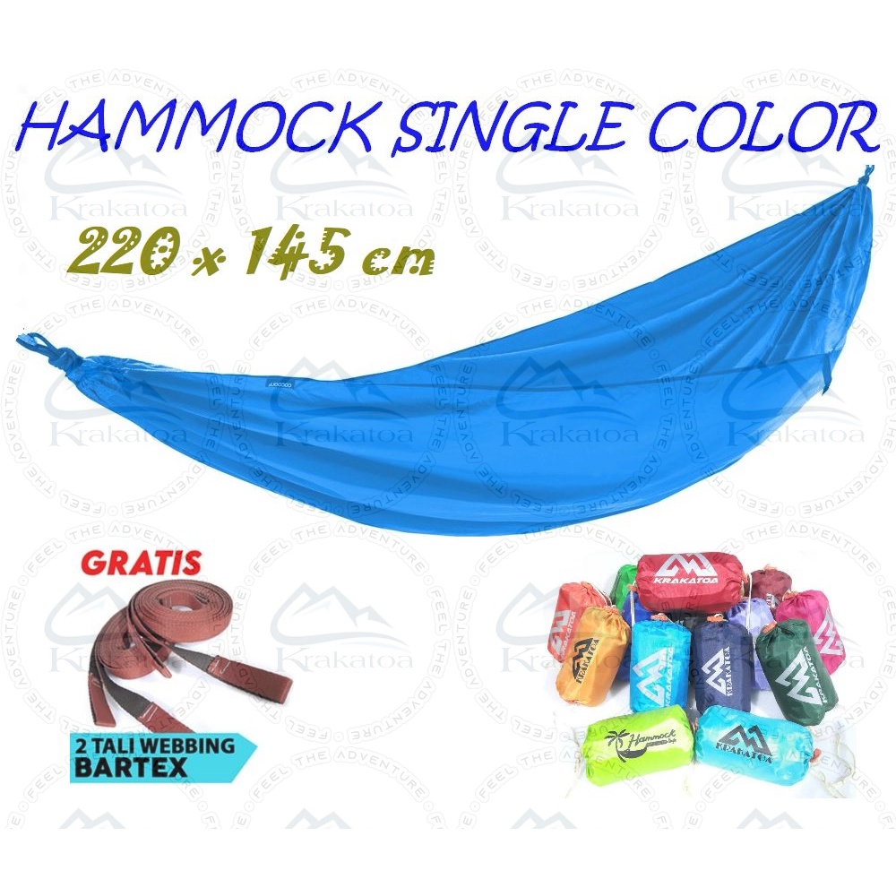 Hammock Single ~ Tempat Tidur Ayunan Gantung ~ Hamock Bartex Hemok Hamok Hamuk