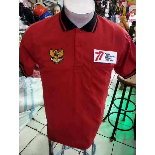 kaos HUT Ri 77 tahun
