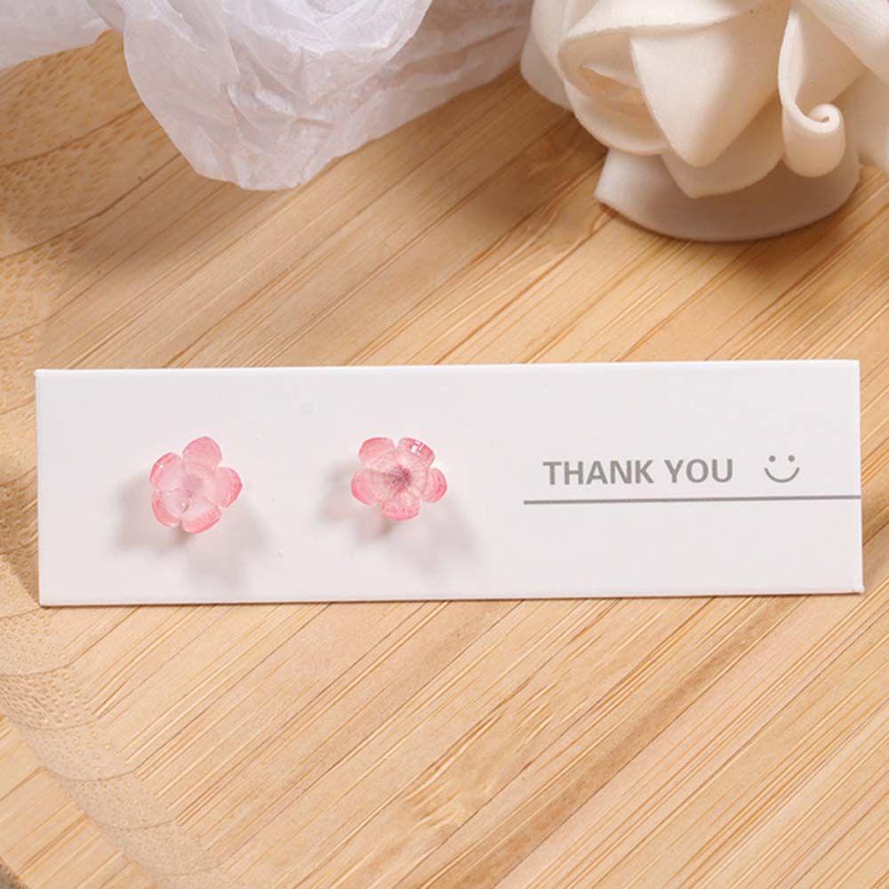 Agustinina Resin Stud Earrings Kepribadian Kecil Korea Lotus Retro Gadis Fashion Perhiasan