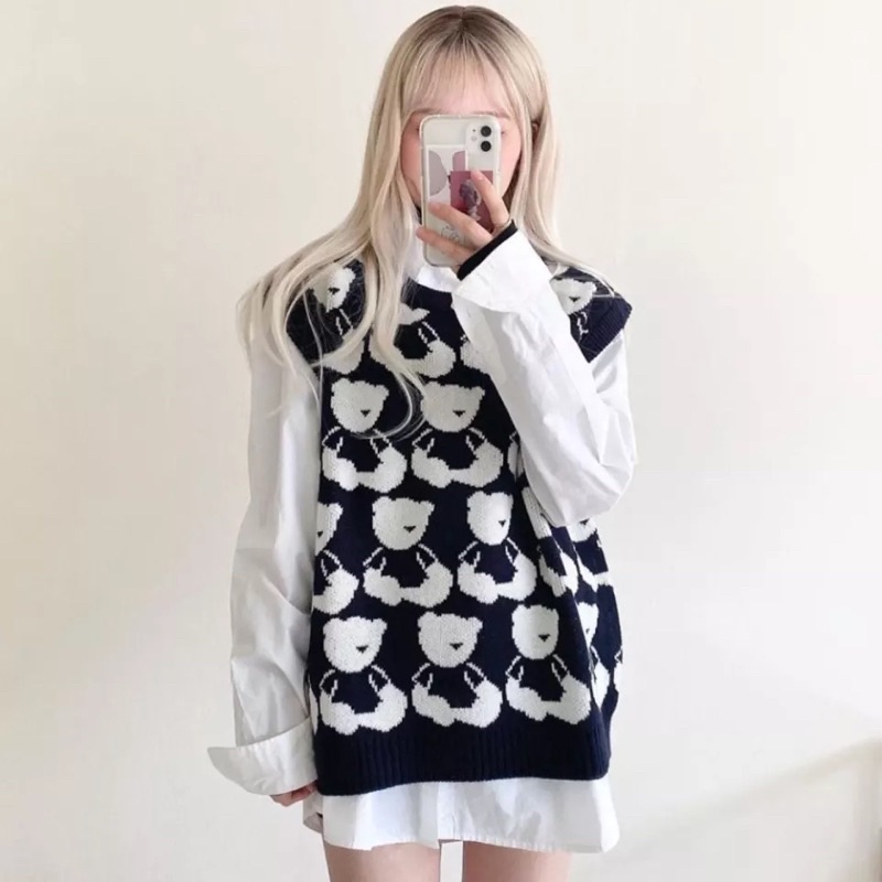 Jennie Teddy Bear Vest [BLACKPINK]