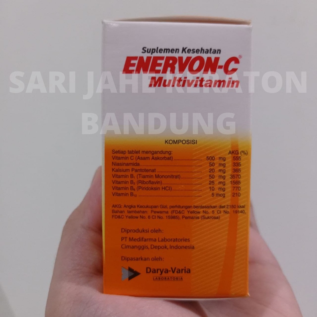 Enervon C Botol ISI 30 Tablet 100% Original ED PANJANG