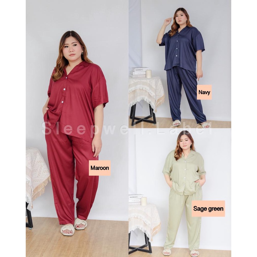 Sleepwell - Ruby set / pajamas bigsize / piyama jumbo / baju tidur bigsize / oneset jumbo / dailywea