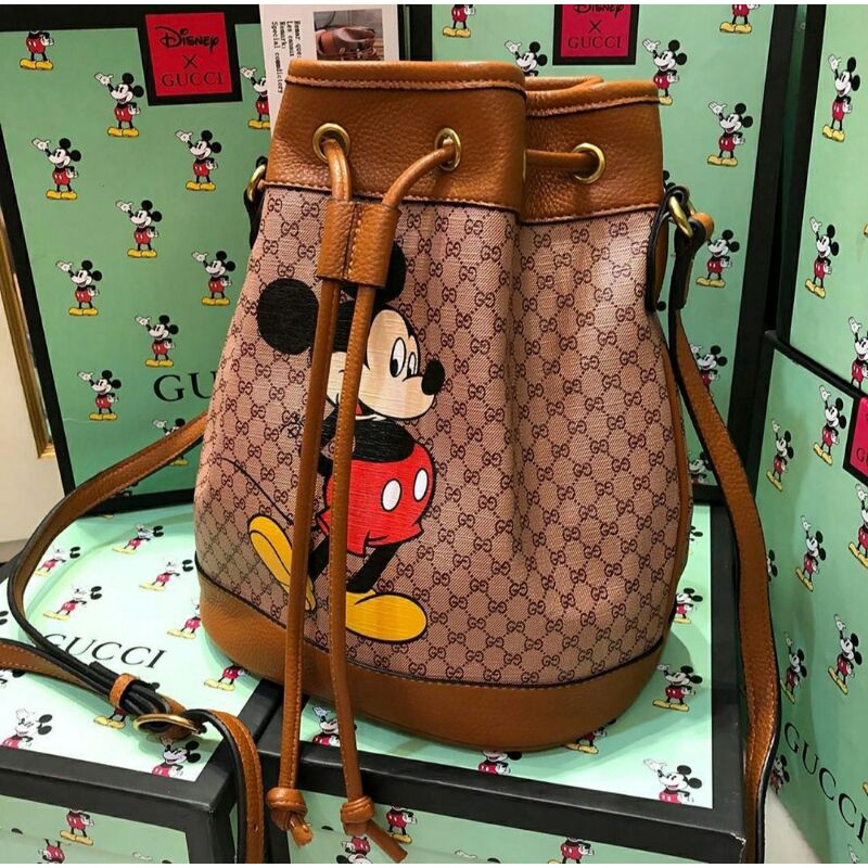 Gucci X Disney drawstring bag.