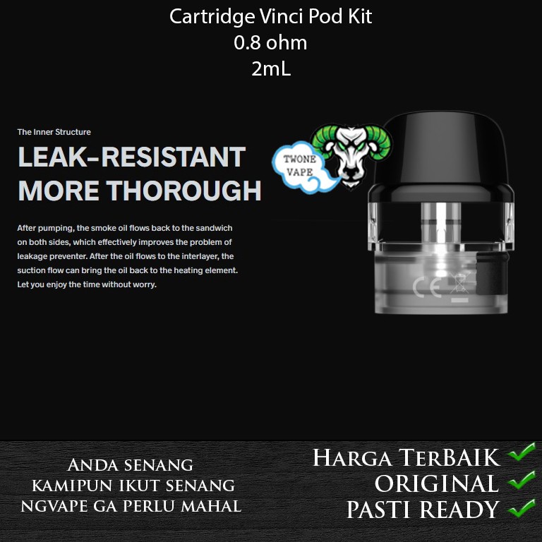 Cartridge Vinci Pod Kit | Catridge Vinci Pod Kit 100% Authentic - VinciPod 0.8ohm