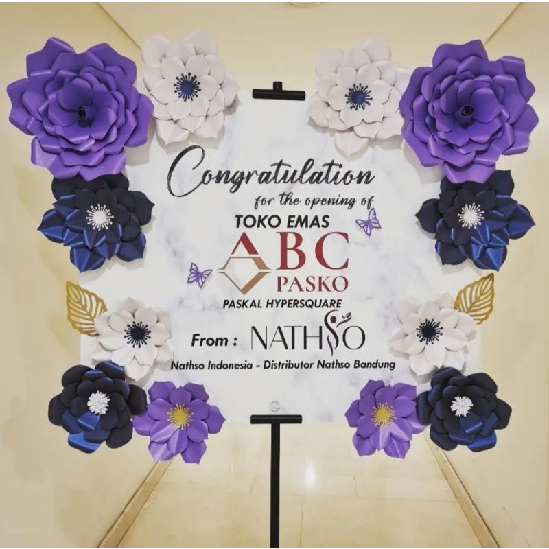 Paper Flower Board Papan Bunga Kertas 90x110 cm