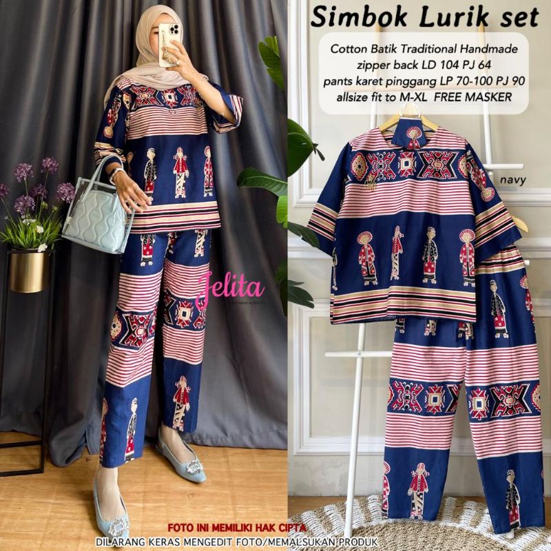 SIMBOK LURIK SET BATIK