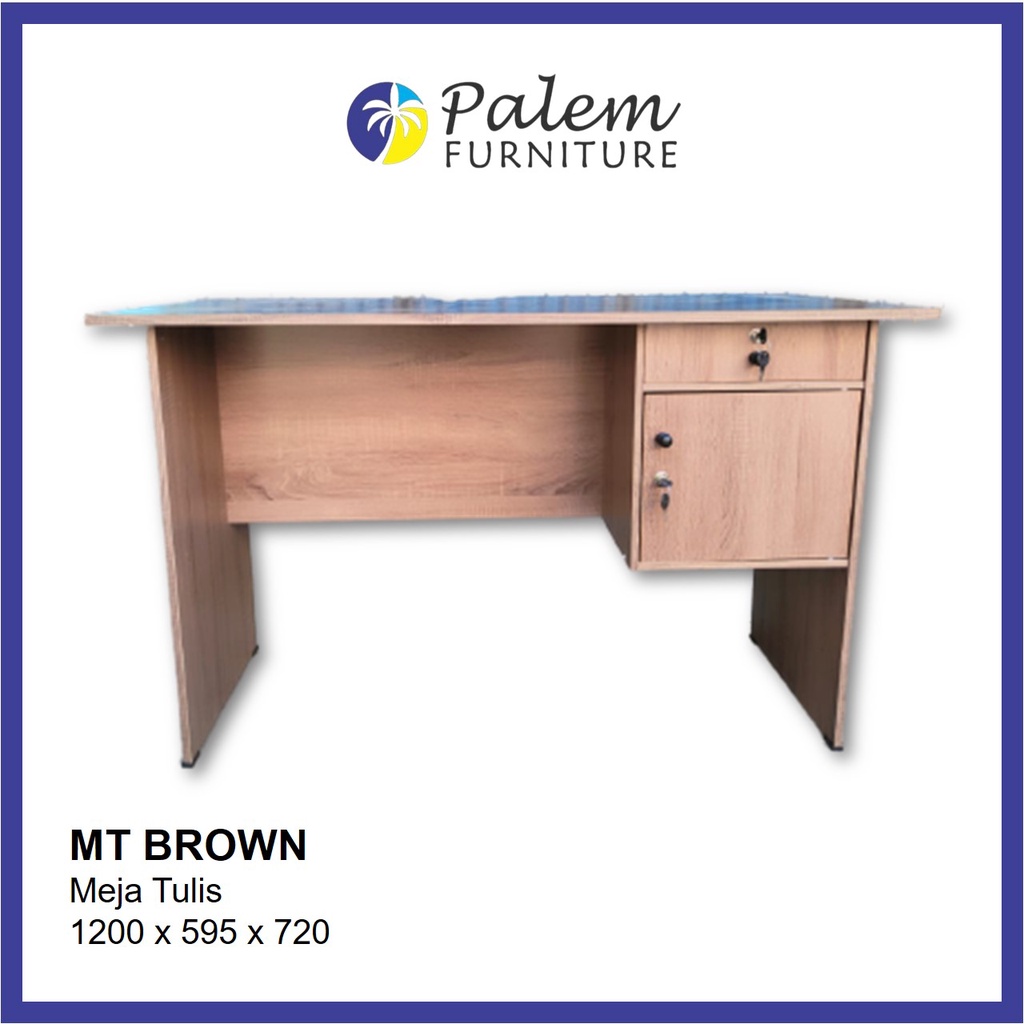 Olympic Gstar MT Brown Meja Tulis Meja Kerja Meja Kantor