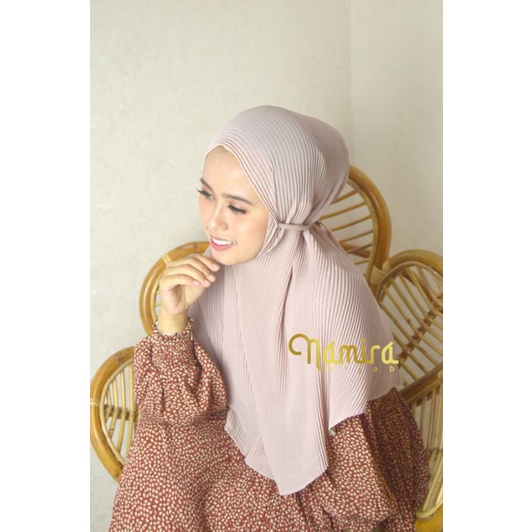 NAMIRA HIJAB/Bergo Maryam Plisket Lidi-1