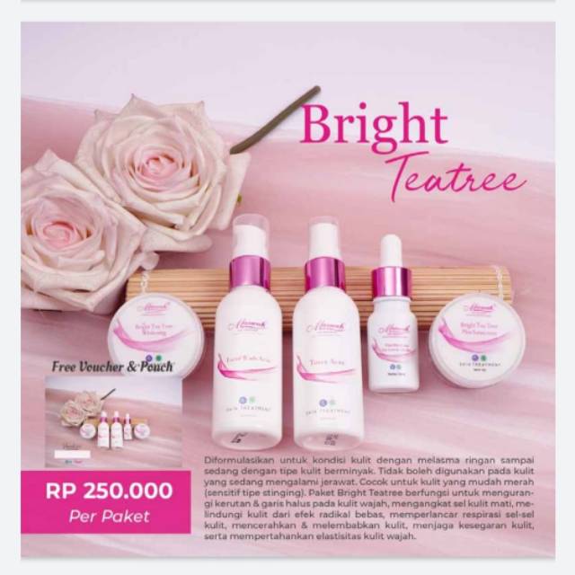 Marwah Bright Teatree/marwah skincare/skincare/skincare aman/skincare halal/skincare bpom/perawatan