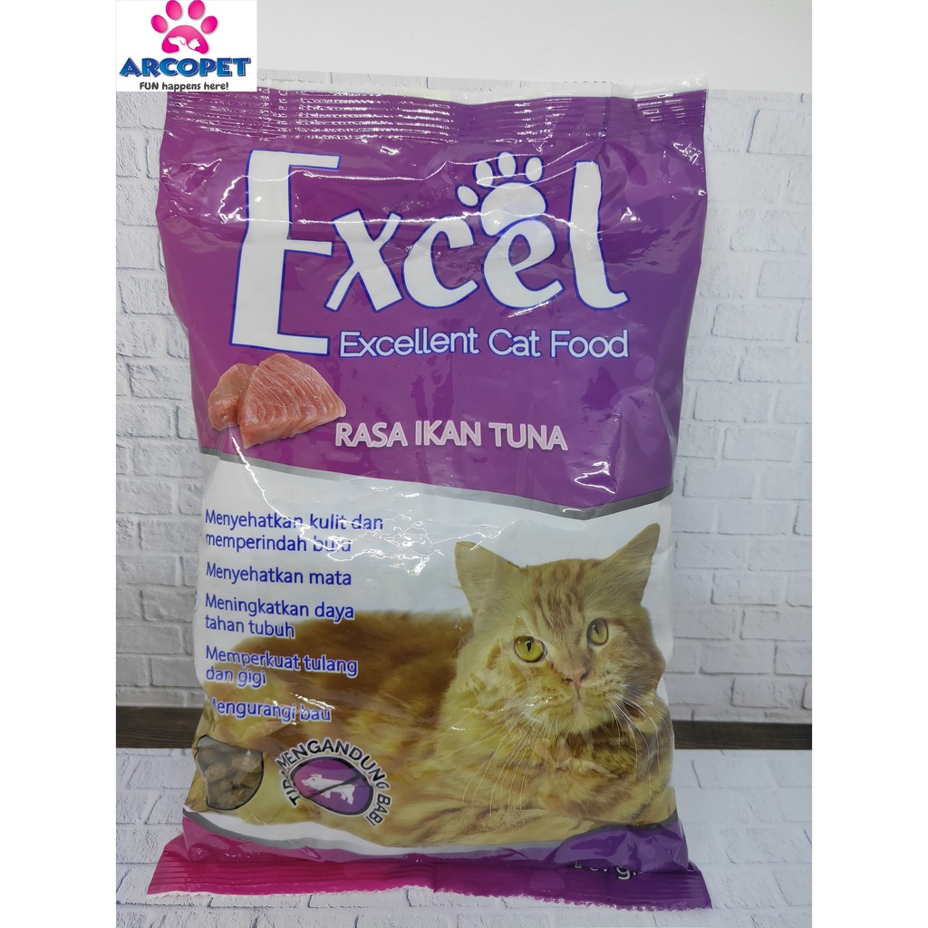 Makanan Kucing Excel Ikan 500gr Bentuk Ikan Shopee Indonesia