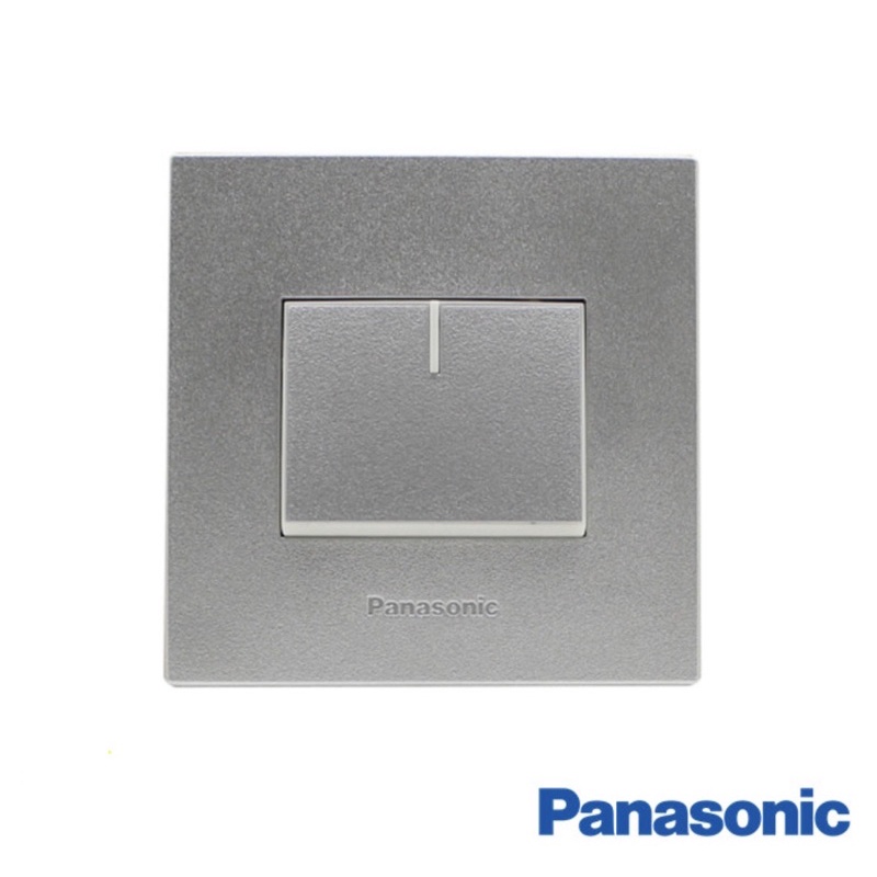 Panasonic Saklar Single Silver WESJ78029 + WESJ5941 MWS STYLE E SERIES SILVER PANASONIC