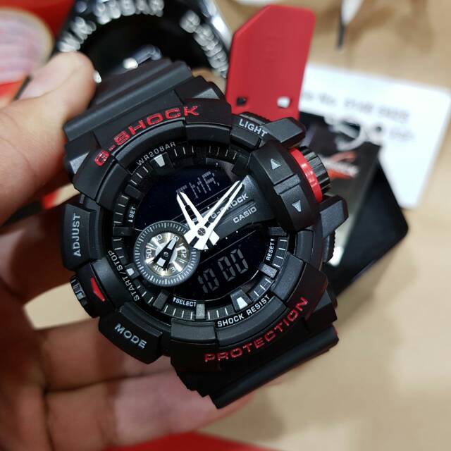 LIMITED JAM PRIA G shock GA400 black collection auto light