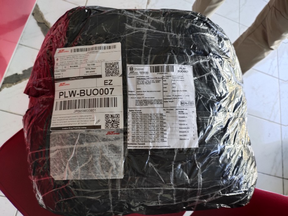 Batik Pria Pari Mocca Size M - Xxl Batik Solo Halus Asli Katun Sragenan Full Furing