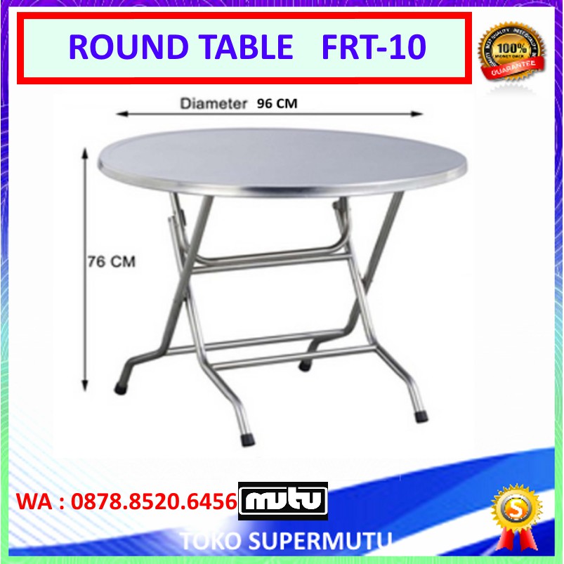 Meja Bundar Lipat FRT-10 Round Table