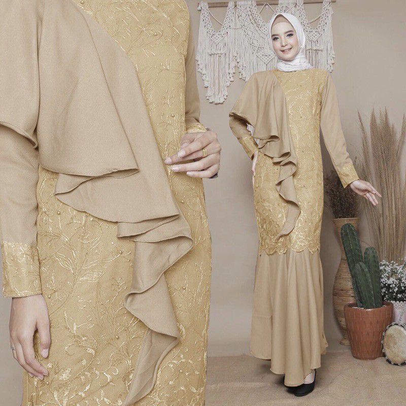 GAMIS COUPLE IBU DAN ANAK PEREMPUAN /BAJU MOSCREPE POLOS/BROKAT/BRUKAT PREMIUM