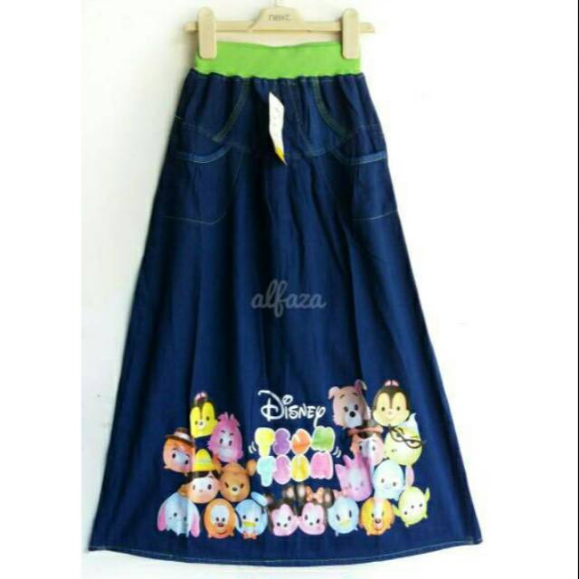 Rok jeans anak character