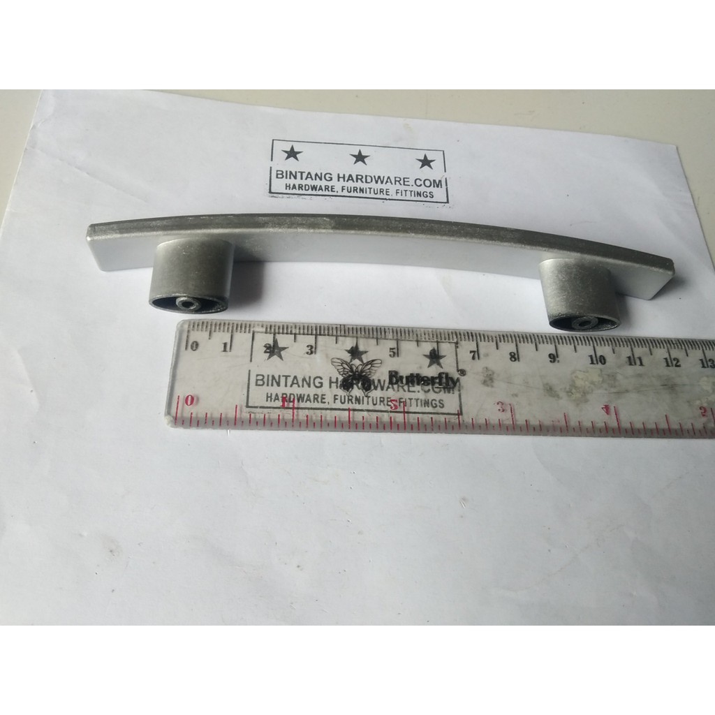 Tarikan Handle Handel Laci Pintu Lemari Nakas Kitchen Set Plastik 96mm Bintik Abu Murah HDP001