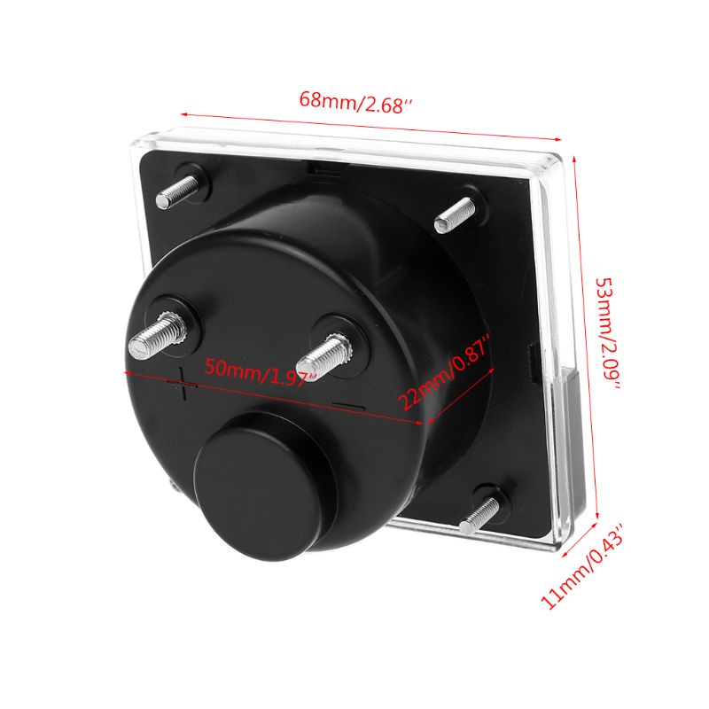Btsg Rectangular Voltmeter Analog Panel Volt Pengukur Tegangan Portable Voltage Tester Analog Panel Meter Pointer Tipe T