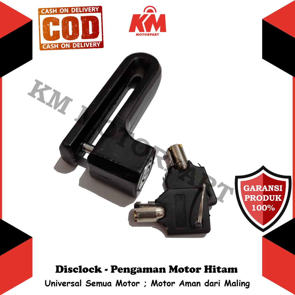 Kunci Gembok Motor Anti Maling Antitheft Disclock Original